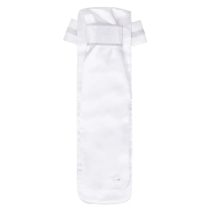 QHP Kae Stock Tie - White/Silver